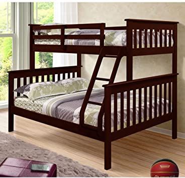 Bunk bed Double Decker in chocolate brown color