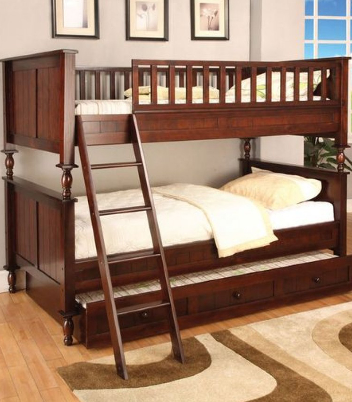 Stalion wooden bunk bed