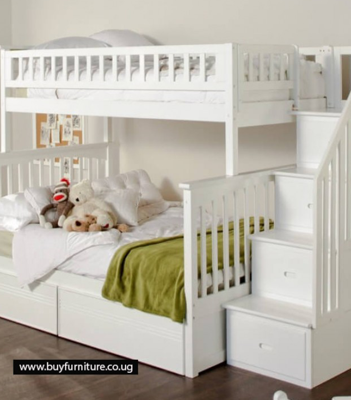White Angel 3 in 1 Bunk Bed