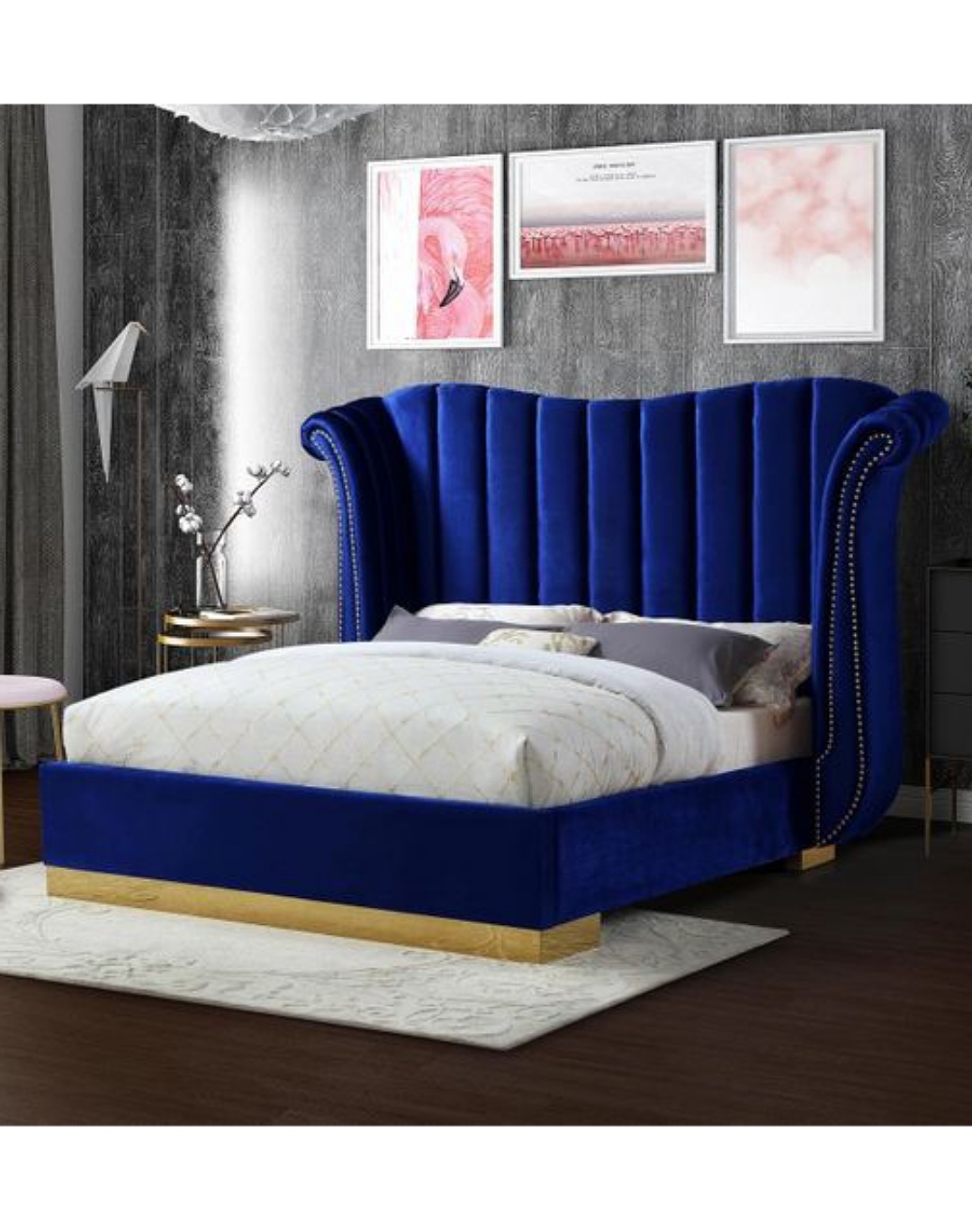 Upholstery Velvet Blue...