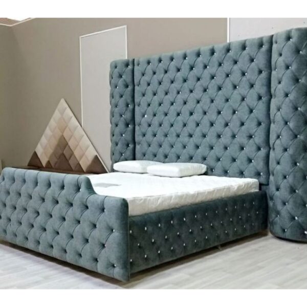 Upholstery Akon grey bed