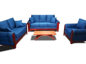 Blue Carribean 6 seater sofa