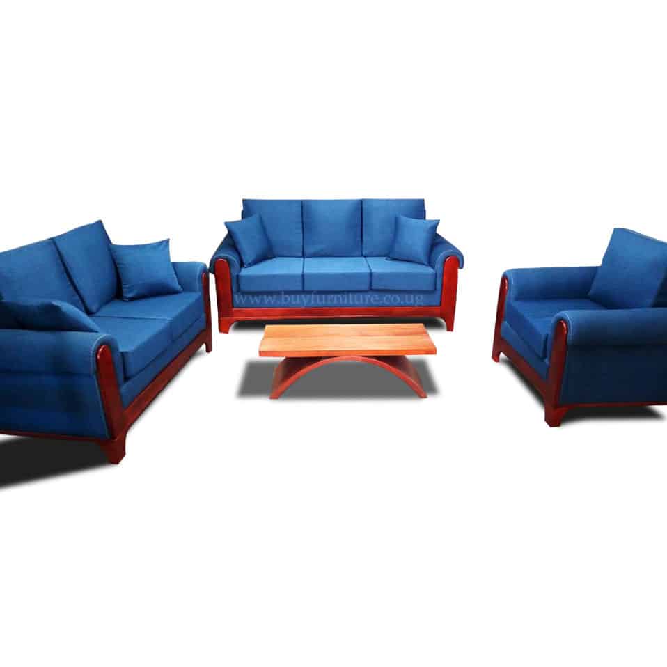 Blue Carribean 6 seater sofa
