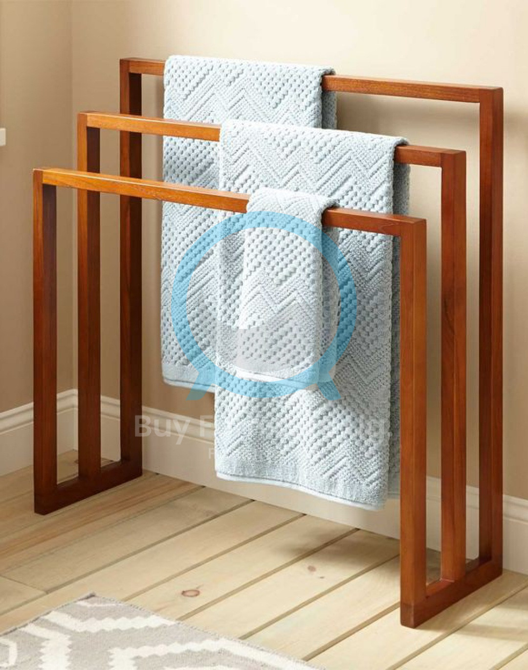 Jiffy Wooden Towel Rack