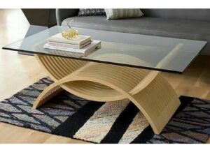 Elizabeth Glass Top Center Table