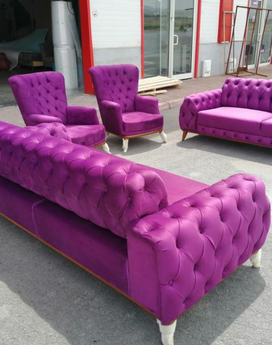 Milo purple 8 seater Sofas