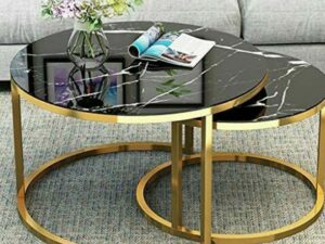 Twin Jurrien metallic Center Table