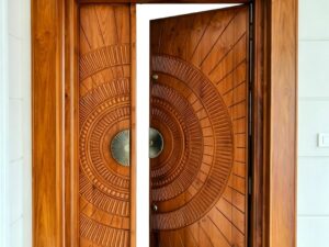 Classic Panel Wooden Door – Elegant Interior Door for Living Room